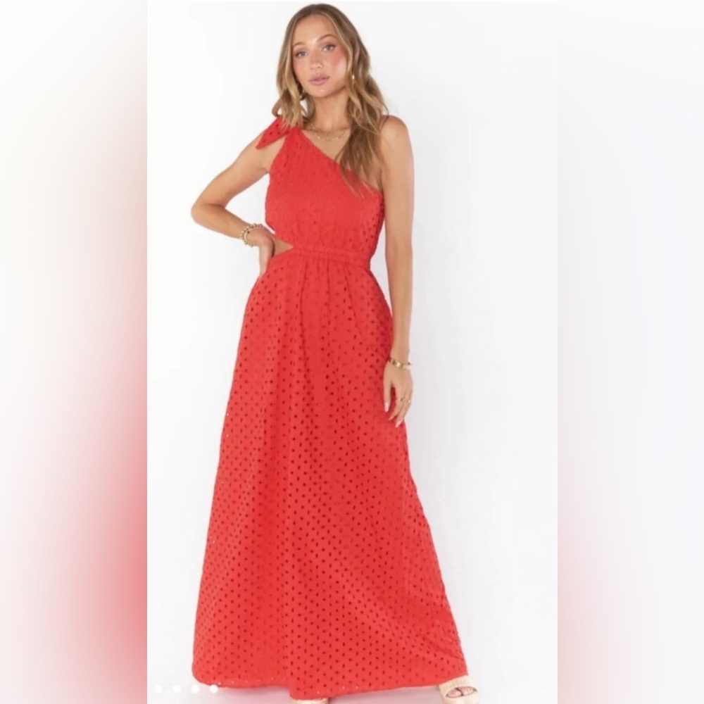 Elegant Red Maxi Dress